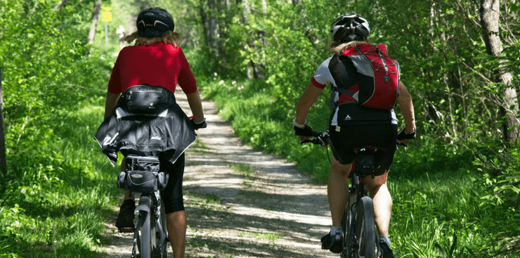 Couple Mountain Biking | Kennesaw Mountain | Momentum Real Estate Group