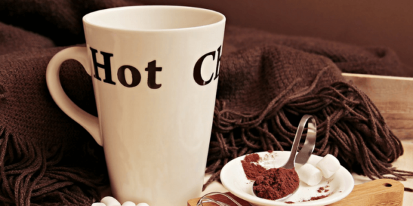Cozy hot chocolate slider