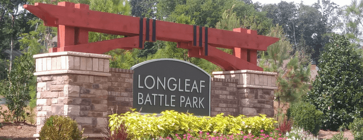Longleaf Battle Park Entrance Marker | Active Adult | Marietta | DRA Homes