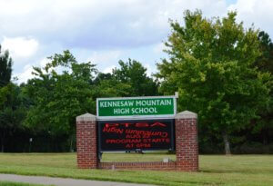 kennesaw mountain message board sign