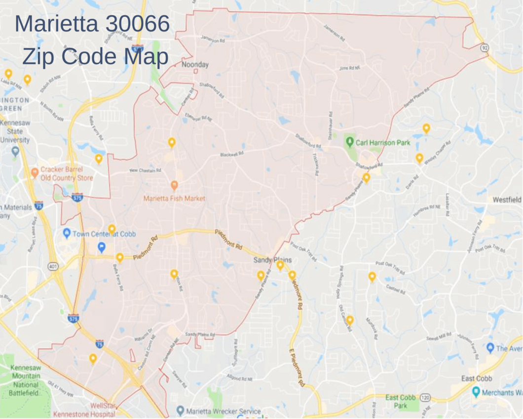 Marietta Zip Code Map Momentum Real Estate Group Jenna Dixon