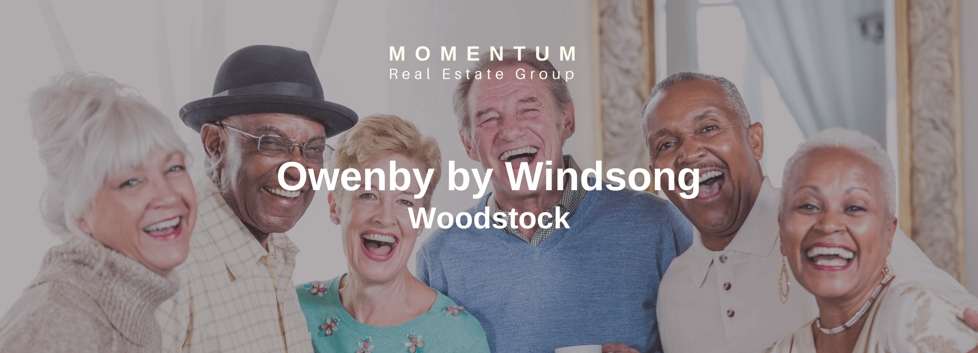 Owenby Woodstock | Active Adult 55+ Homes for Sale | Happy Group of Older Adults