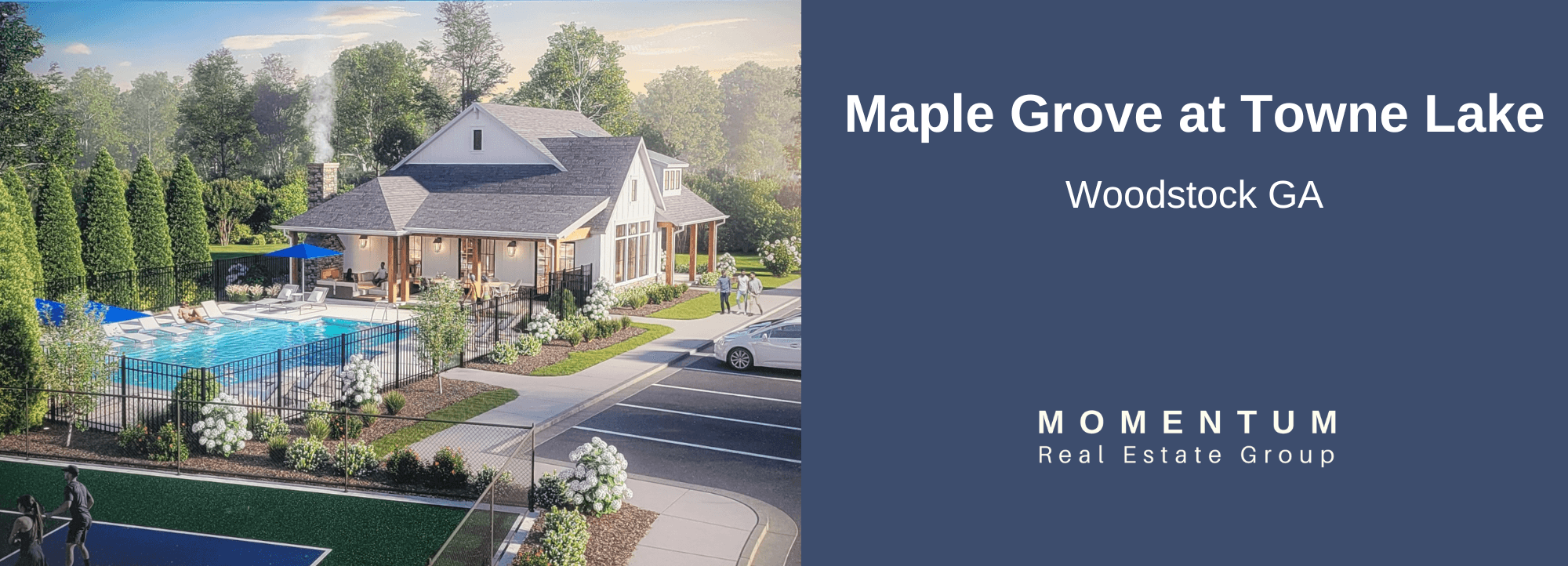 Maple Grove Towne Lake | Woodstock Active Adult Community Amenity Center | Cherokee County 55 & Over